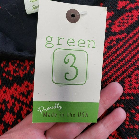 GREEN 3 Nordic Sweater Repurposed Skirt Sz Small - Picture 4 of 10